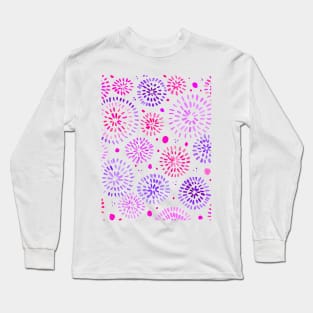 Abstract watercolor sparkles – purple and pink Long Sleeve T-Shirt